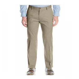 Dockers Men Standard Fit Signature Flat Front Khaki Pant Size 32/34
